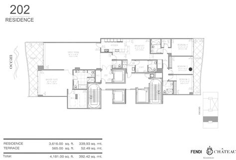 fendi chateau residences floor plans|Fendi chateau sunny isles.